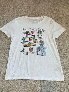 J Crew New York City Graphic Collectors Tee CL162 Size M